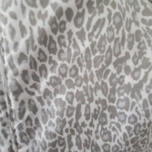 XS Joie leopard print white and gray hooded jacket - Picture 8 of 9